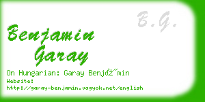 benjamin garay business card